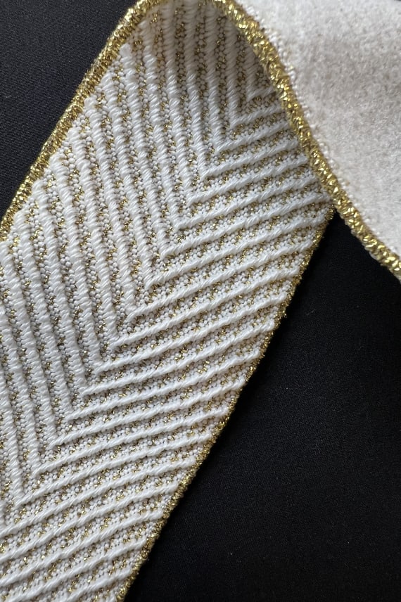 KUMINAUHA KALANRUOTO LUREX 50MM valkoinen